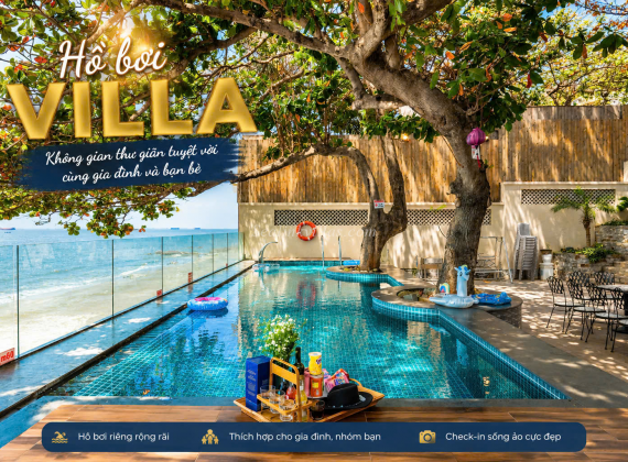Cho Thuê Villa Bãi Sau Vũng Tàu Giá Rẻ – Villa Hồ Bơi Riêng Từ 3 Đến Hơn 10 Phòng Ngủ, Gần Biển, Đầy Đủ Tiện Nghi