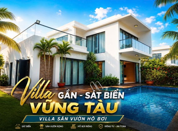 Cho Thuê Villa Gần – Sát Biển Vũng Tàu Giá Rẻ Villa Hồ Bơi Riêng – BBQ – Karaoke – Từ 3 Đến Hơn 10 Phòng Ngủ