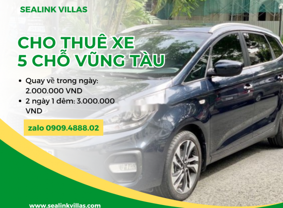 Cho thuê xe du lịch 5 chỗ từ TP.HCM đến Vũng Tàu, Mũi Né, Nha Trang, Hồ Tràm