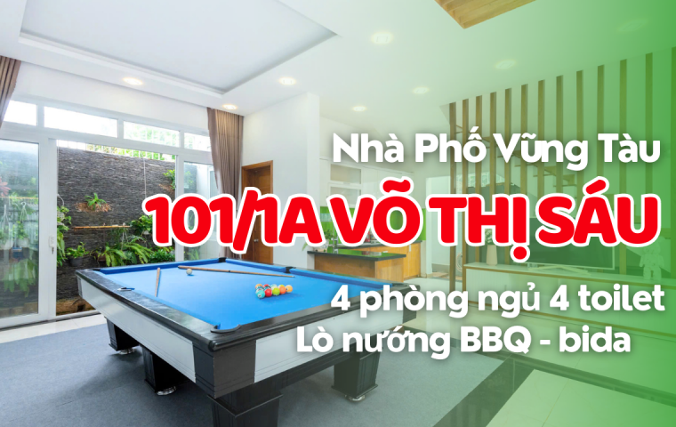 NHÀ PHỐ VŨNG TÀU 101/1A VÕ THỊ SÁU