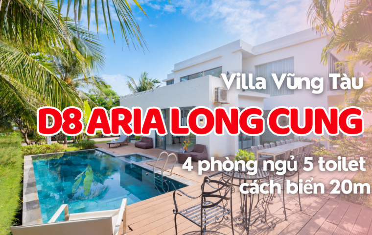 Villa D8 Aria Long Cung Vũng Tàu – 4 Phòng Ngủ