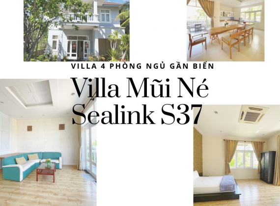 Villa Mũi Né Sealink S37 - villa 4 phòng ngủ gần biển